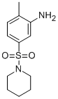 structure of CAS# 100317-20-2, 2-Methyl-5-(Piperidine-1-Sulfonyl)-Phenylamine;2-Methyl-5-(1-Piperidylsulfonyl)Aniline;(2-Methyl-5-Piperidinosulfonyl-Phenyl)Amine;2-Methyl-5-Piperidin-1-Ylsulfonyl-Aniline