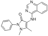 CAS#: 100330-91-4, 1,2-Dimethyl-5-Phenyl-4-(Quinazolin-4-Ylamino)Pyrazol-3-One