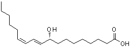 CAS#: 10075-11-3， (9R,10E,12Z)-9-Hydroxy-10,12-Octadecadienoic Acid