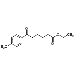 结构式 CAS# 100847-87-8, 乙基6-(4-甲基苯基)-6-氧代己酸酯