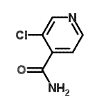 structure of CAS# 100859-32-3, 3-Chloroisonicotinamide;3-CHLOROISONICOTINAMIDE;3-chloro-isonicotinic acid amide;3-Chloropyridine-4-carboxamide