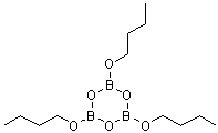 structure of CAS# 101-36-0, Tributoxyboroxin;2,4,6-tributoxy-1,3,5,2,4,6-trioxatriborinane;Boroxin, tributoxy-