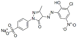 CAS#: 10132-99-7， Sodium 4-[4-[(3-Chloro-2-Hydroxy-5-Nitrophenyl)Azo]-4,5-Dihydro-3-Methyl-5-Oxo-1H-Pyrazol-1-Yl]Benzenesulphonate