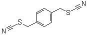 结构式 CAS# 1014-99-9, 1,4-亚苯基二(亚甲基)二(硫氰酸酯)