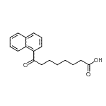 结构式 CAS# 101743-46-8, 8-(1-萘基)-8-氧代辛酸