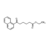 结构式 CAS# 101743-65-1, 乙基6-(1-萘基)-6-氧代己酸酯