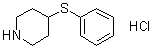 结构式 CAS# 101798-65-6, 4-(苯基硫基)哌啶盐酸盐(1:1)
