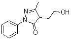 structure of CAS# 10223-33-3, 4-(2-Hydroxyethyl)-5-Methyl-2-Phenyl-2,4-Dihydro-3H-Pyrazol-3-One;4-(2-hydroxyethyl)-3-methyl-1-phenyl-1H-pyrazol-5(4H)-one;4-(2-hydroxyethyl)-3-methyl-1-phenyl-2-pyrazolin-5-one;4-(2-Hydr<wbr>oxyethyl)<wbr>-3-Methyl<wbr>-1-Phenyl<wbr>-4,5-Dihy<wbr>dro-1H-Py<wbr>razol-5-O<wbr>ne