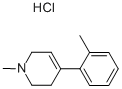 structure of CAS# 102417-86-7, 1-Methyl-4-(2'-methylphenyl)-1,2,3,6-tetrahydropyridine hydrochloride;1-Methyl-4-(2'-Methylphenyl)-1,2,3,6-Tetrahydropyridine;2'-Ch3-Mptp;2'-Methyl-Mptp