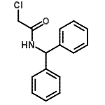 structure of CAS# 10254-07-6, 2-Chloro-N-(Diphenylmethyl)Acetamide;N-(diphenylmethyl)-2-chloroacetamide;N-benzhydryl-2-chloroacetamide;BAS 03013831