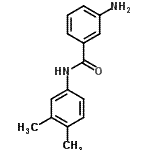 结构式 CAS# 102630-89-7, 3-氨基-N-(3,4-二甲基苯基)苯甲酰胺