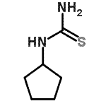结构式 CAS# 102936-57-2, 1-环戊基硫脲
