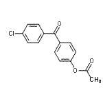 结构式 CAS# 103060-18-0, 4-(4-氯苯甲酰基)苯基乙酸酯