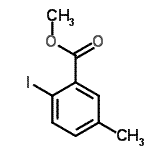 结构式 CAS# 103440-52-4, 甲基2-碘-5-甲基苯甲酸酯