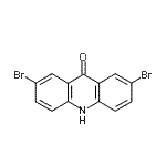 结构式 CAS# 10352-14-4, 2,7-二溴-9(10H)-吖啶酮