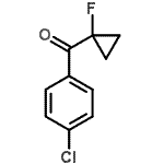 结构式 CAS# 103543-60-8, (4-氯苯基)(1-氟环丙基)甲酮