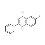 structure of CAS# 103914-44-9, 6-Fluoro-2-Phenyl-4-Quinolinol;6-Fluoro-2-phenyl-1H-quinolin-4-one;6-Fluoro-2-phenyl-4-quinolinol;KUC100229