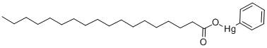 structure of CAS# 104-59-6, Phenylmercury Octadecanoate;Phenylmercury;Stearate;Phenylmercury Stearate