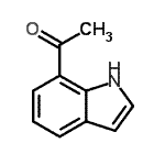 结构式 CAS# 104019-20-7, 1-(1H-吲哚-7-基)乙酮