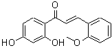 结构式 CAS# 104236-78-4, (2E)-1-(2,4-二羟基苯基)-3-(2-甲氧基苯基)-2-丙烯-1-酮