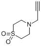 结构式 CAS# 10442-03-2, 4-(2-丙炔-1-基)-硫代吗啉1,1-二氧化物