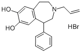 structure of CAS# 104422-04-0, 1-Phenyl-3-Prop-2-Enyl-1,2,4,5-Tetrahydro-3-Benzazepine-7,8-Diol;3-Allyl-1-Phenyl-1,2,4,5-Tetrahydro-3-Benzazepine-7,8-Diol;Pdsp1_001525;1H-3-Benzazepine-7,8-Diol, 2,3,4,5-Tetrahydro-1-Phenyl-3-(2-Propenyl)-
