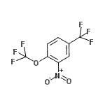 结构式 CAS# 104678-93-5, 2-硝基-1-(三氟甲氧基)-4-(三氟甲基)苯