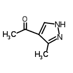 结构式 CAS# 105224-04-2, 1-(5-甲基-1H-吡唑-4-基)乙酮
