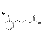 结构式 CAS# 105253-92-7, 5-(2-甲氧基苯基)-5-氧代戊酸