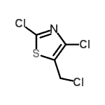 结构式 CAS# 105315-40-0, 2,4-二氯-5-(氯甲基)-1,3-噻唑