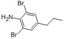 structure of CAS# 10546-64-2, 2,6-Dibromo-4-N-Propylaniline;2,6-Dibromo-4-Propyl-Aniline;(2,6-Dibromo-4-Propyl-Phenyl)Amine;St5408652