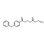 structure of CAS# 105769-45-7, Ethyl 5-Oxo-5-(4-Phenoxyphenyl)Pentanoate;ethyl 5-oxo-5-(4-phenoxyphenyl)valerate