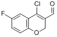 结构式 CAS# 105799-69-7, 4-氯-6-氟-2H-1-苯并吡喃-3-甲醛