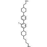 结构式 CAS# 106349-49-9, 2-氟-4-(4-戊基环己基)-4'-(4-丙基环己基)联苯