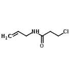 结构式 CAS# 106593-38-8, N-烯丙基-3-氯丙酰胺