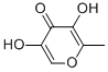 structure of CAS# 1073-96-7, 3,5-Dihydroxy-2-Methyl-4H-Pyran-4-One;3,5-Dihydroxy-2-Methyl-Pyran-4-One;3,5-Dihydroxy-2-Methyl-4-Pyranone;3,5-Dihydroxy-2-Methyl-4H-Pyran-4-One