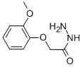 structure of CAS# 107967-88-4, 2-(2-Methoxyphenoxy)Acetohydrazide;2-(2-Methoxyphenoxy)Ethanehydrazide;Aronis023193;Oprea1_103974
