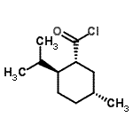 结构式 CAS# 108235-80-9, (1R,2S,5R)-2-异丙基-5-甲基环己烷羰基氯化物