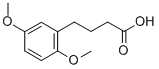 结构式 CAS# 1083-11-0, 4-(2,5-二甲氧基苯基)丁酸