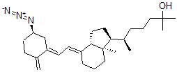 CAS 登录号：108345-00-2， (6R)-6-[(1S,3aS,4E,7aR)-4-[(2Z)-2-[(5R)-5-叠氮基-2-亚甲基环己亚基]亚乙基]-7alpha-甲基-2,3,3A,5,6,7-六氢-1H-茚-1-基]-2-甲基庚烷-2-醇