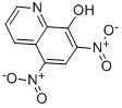 structure of CAS# 1084-32-8, 5,7-Dinitroquinolin-8-Ol;5,7-Dinitro-8-Quinolinol;Nsc57103;Smr000528263