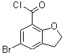 结构式 CAS# 108551-60-6, 5-溴-2,3-二氢-1-苯并呋喃-7-甲酰氯