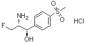 structure of CAS# 108656-33-3, (1R,2R)-2-Amino-3-Fluoro-1-[4-(Methylsulfonyl)Phenyl]-1-Propanol Hydrochloride (1:1);(1R,2R)-2<wbr>-Amino-3-<wbr>fluor-1-[<wbr>4-(methyl<wbr>sulfonyl)<wbr>phenyl]-1<wbr>-propanol<wbr>hydrochlo<wbr>rid (1:1);(1R,2R)-2<wbr>-Amino-3-<wbr>fluoro-1-<wbr>[4-(methy<wbr>lsulfonyl<wbr>)phenyl]-<wbr>1-propano<wbr>l hydroch<wbr>loride (1<wbr>:1);(1R,2R)-2<wbr>-Amino-3-<wbr>fluoro-1-<wbr>[4-(méthy<wbr>lsulfonyl<wbr>)phényl]-<wbr>1-propano<wbr>l, chlorh<wbr>ydrate (1<wbr>:1)