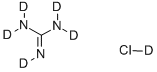 structure of CAS# 108694-93-5, Hydrochloric Acid-D,Compd. With Guanidine-D5 (1:1);GUANIDINE-D5 DEUTERIOCHLORIDE, 98 ATOM %  D;GUANIDINE-D5 DEUTERIUM CHLORIDE;GUANIDINE-D5 DEUTERIOCHLORIDE