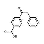 structure of CAS# 108766-35-4, 4-(2-Phenylacetyl)Benzoic Acid;4-(1-Oxo-2-phenylethyl)benzoic acid;MFCD07700146