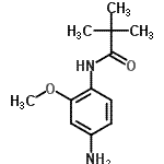 结构式 CAS# 108792-09-2, N-(4-氨基-2-甲氧基苯基)-2,2-二甲基丙酰胺