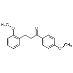 structure of CAS# 109089-84-1, 3-(2-Methoxyphenyl)-1-(4-Methoxyphenyl)-1-Propanone;4'-Methoxy-3-(2-methoxyphenyl)propiophenone