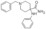 structure of CAS# 1096-03-3, 4-Anilino-1-Benzylpiperidine-4-Carboxamide;4-(Phenylamino)-1-(Phenylmethyl)-4-Piperidinecarboxamide;1-(Benzyl)-4-(Phenylamino)Isonipecotamide;Nsc73749