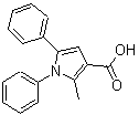 structure of CAS# 109812-64-8, 2-Methyl-1,5-Diphenyl-1H-Pyrrole-3-Carboxylic Acid;1,5-Diphenyl-2-methylpyrrole-3-carboxylic acid;2-methyl-1,5-diphenyl-3-pyrrolecarboxylic acid;2-methyl-1,5-diphenyl-pyrrole-3-carboxylic acid