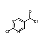 结构式 CAS# 110099-99-5, 2-氯-5-嘧啶羰基氯化物